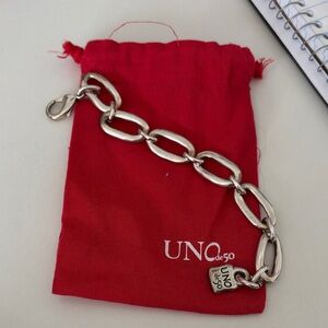 UNO de 50 Chunky Silver Bracelet